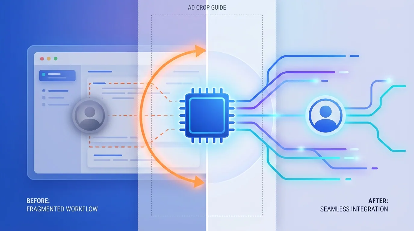 Ad hook design showing a before-and-after outcome framing with a bold focal point optimized for the first second