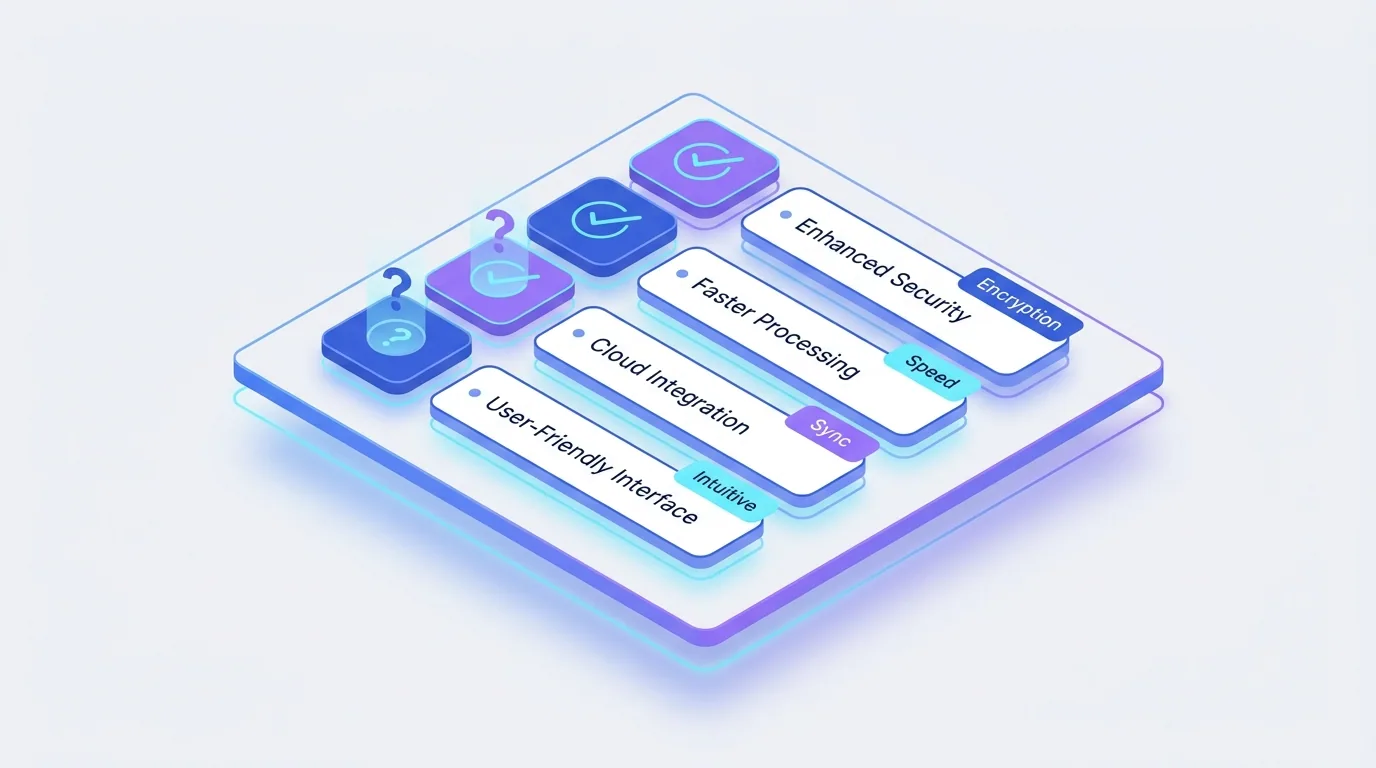 Optimized Amazon bullet points framed as benefit-led answers to common shopper questions, with feature details supporting each